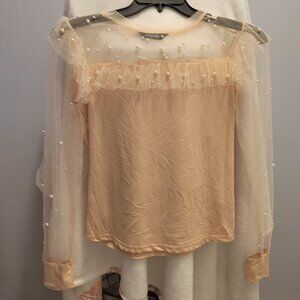 Long Sleeve Pearl Shirt